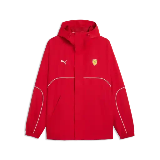 Scuderia Ferrari F1 Fanwear Rain Jacket – Rosso Corsa / Puma Black