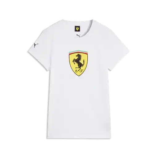 Scuderia Ferrari F1 Women's Fanwear Shield T-Shirt – Rosso Corsa / PUMA White