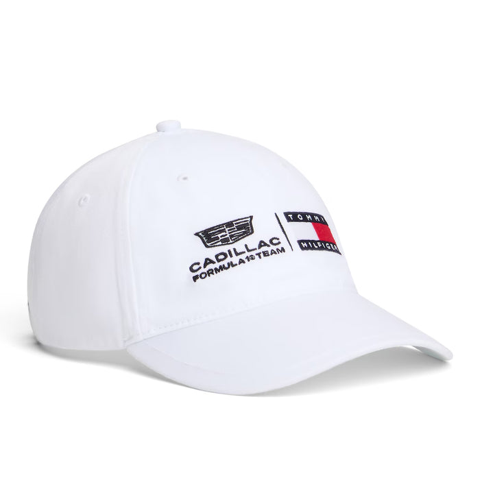 Cadillac F1 Racing Logo Hat – White/Black