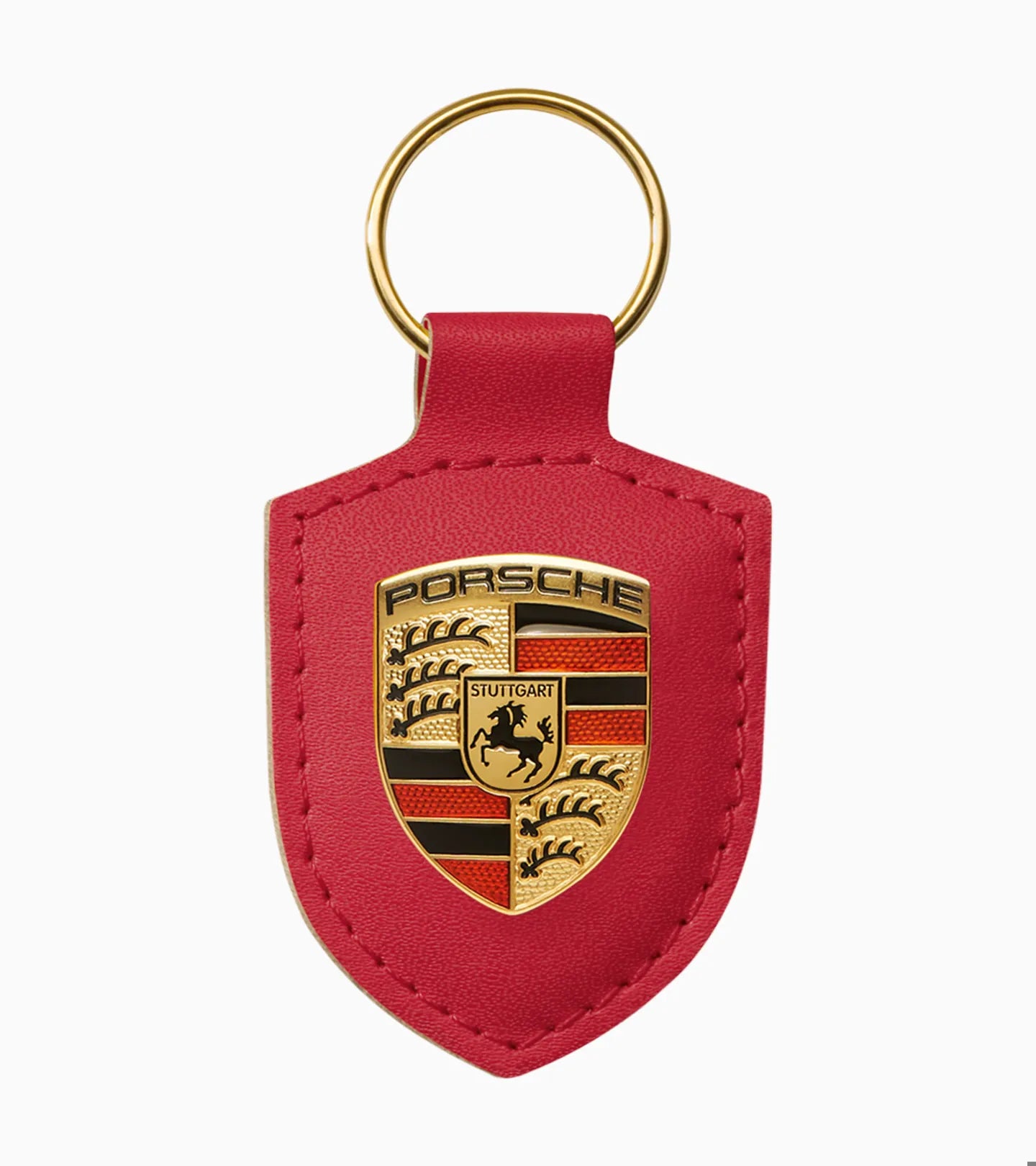 Porsche crest keyring - Red