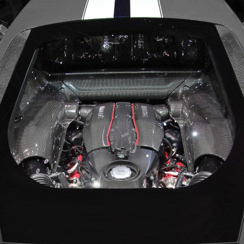 488 Pista Carbon Fiber Engine Compartment Shields
