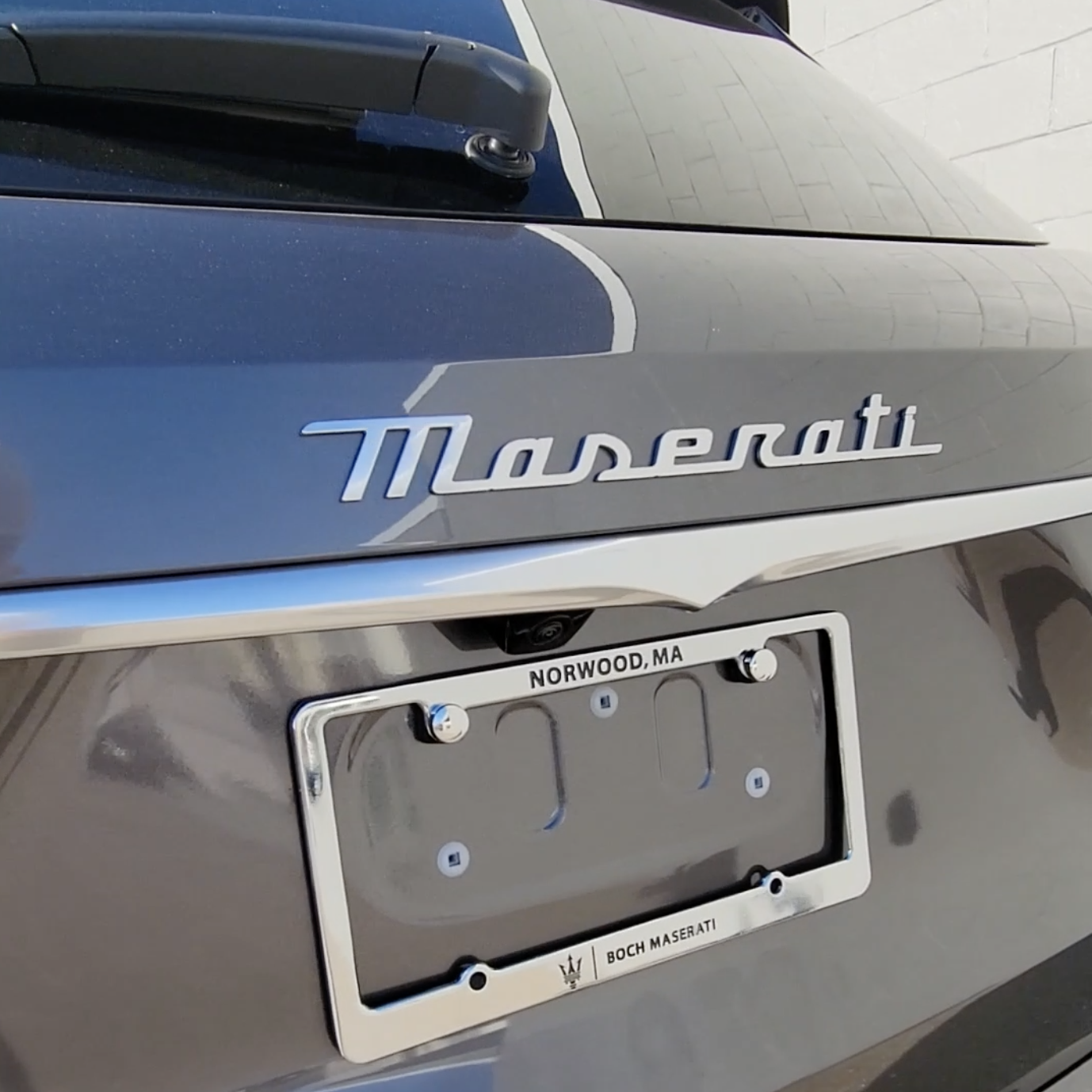 Boch Maserati License Plate Frame