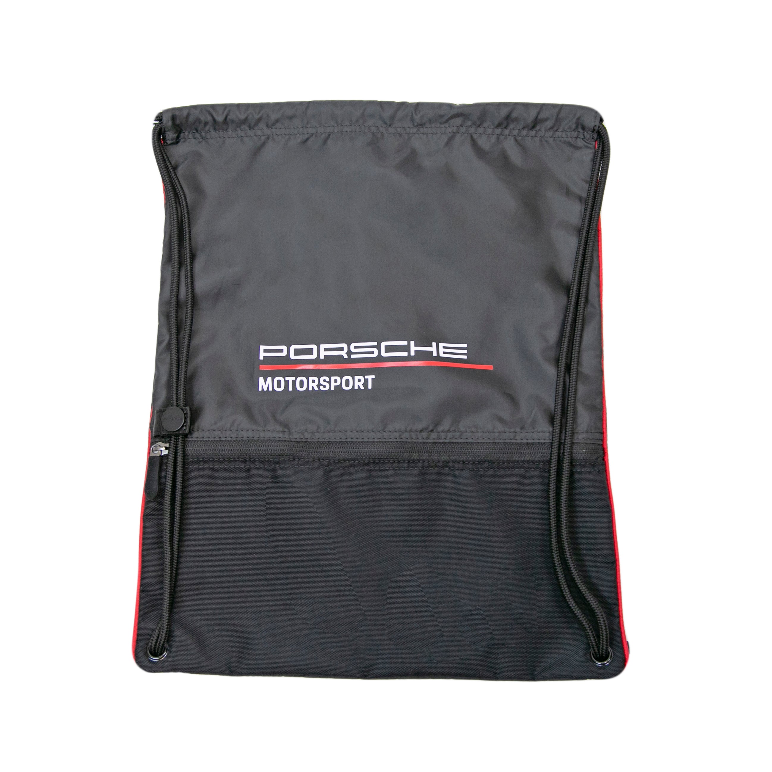 Porsche Motorsport Black Drawstring Bag