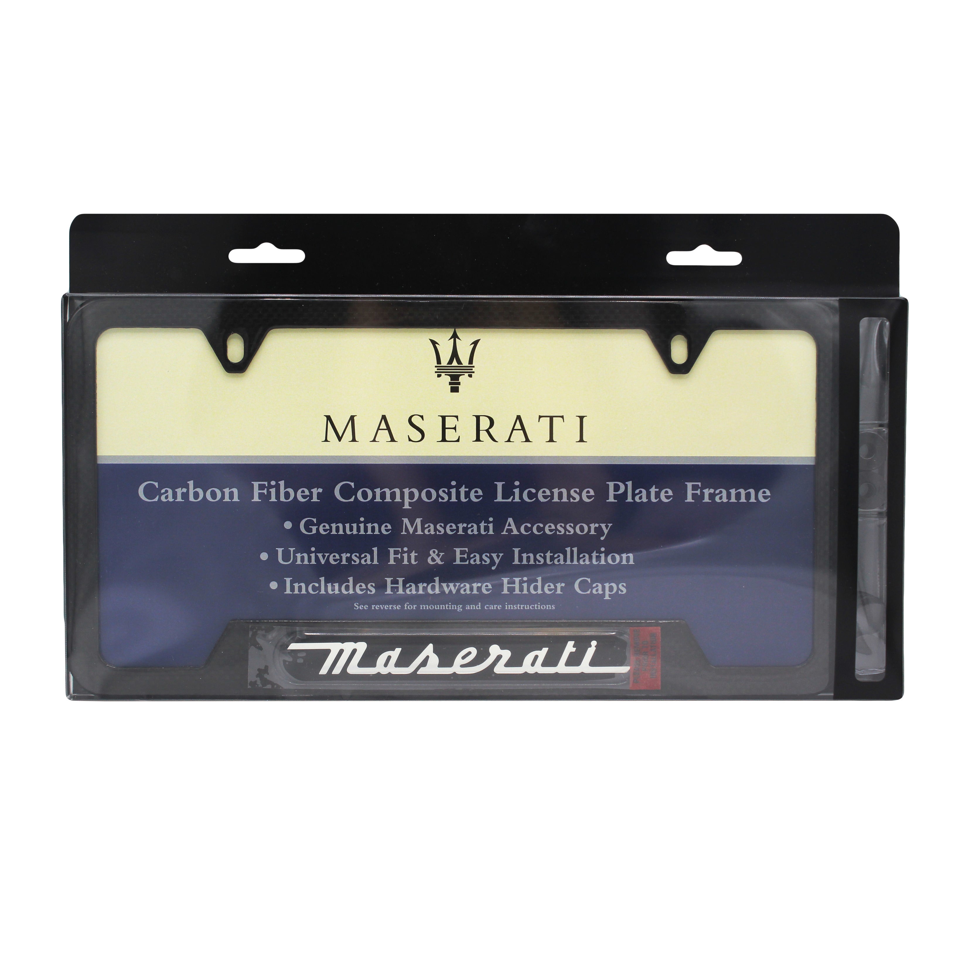 Carbon Fiber Maserati License Plate Frame