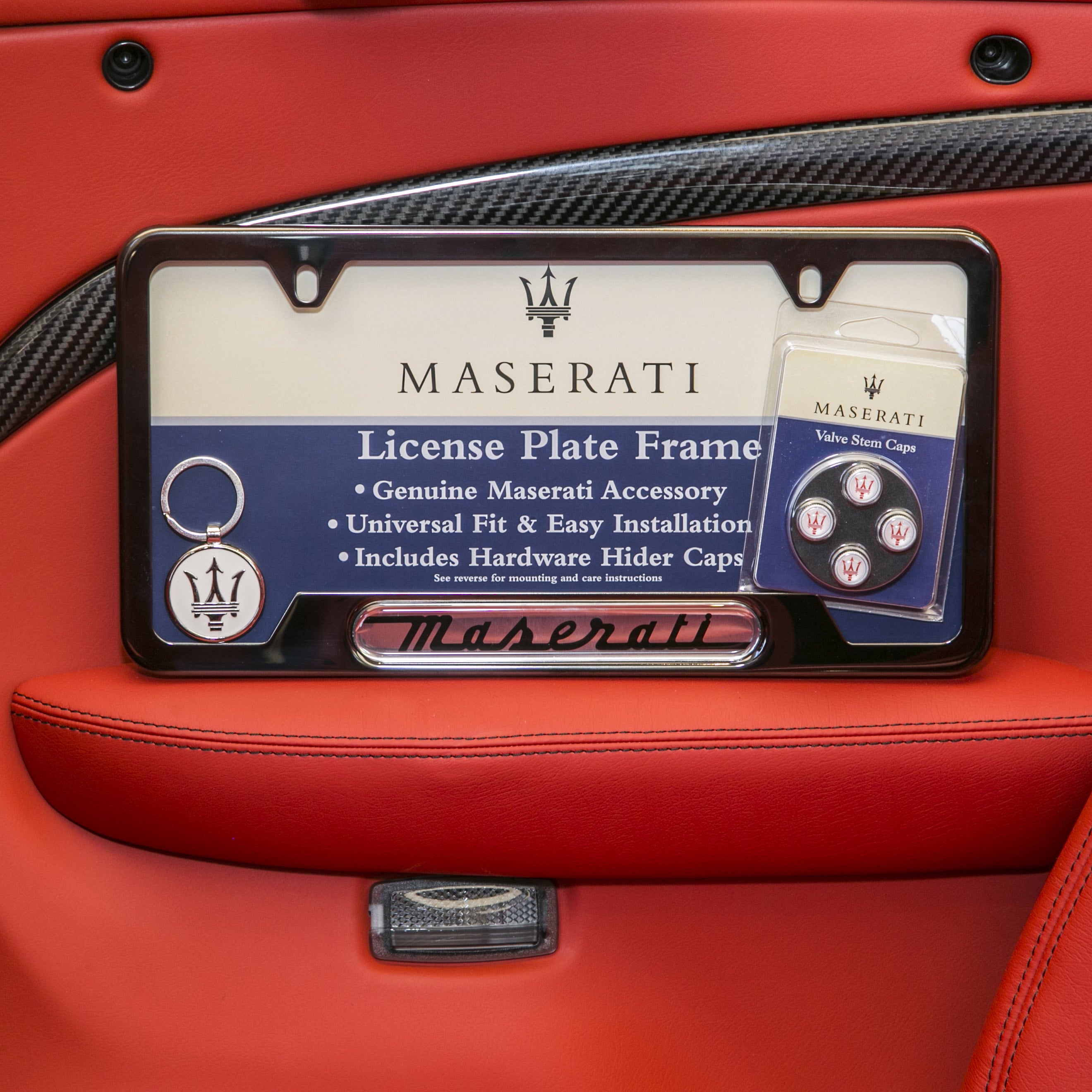 Pearl Maserati License Plate Frame