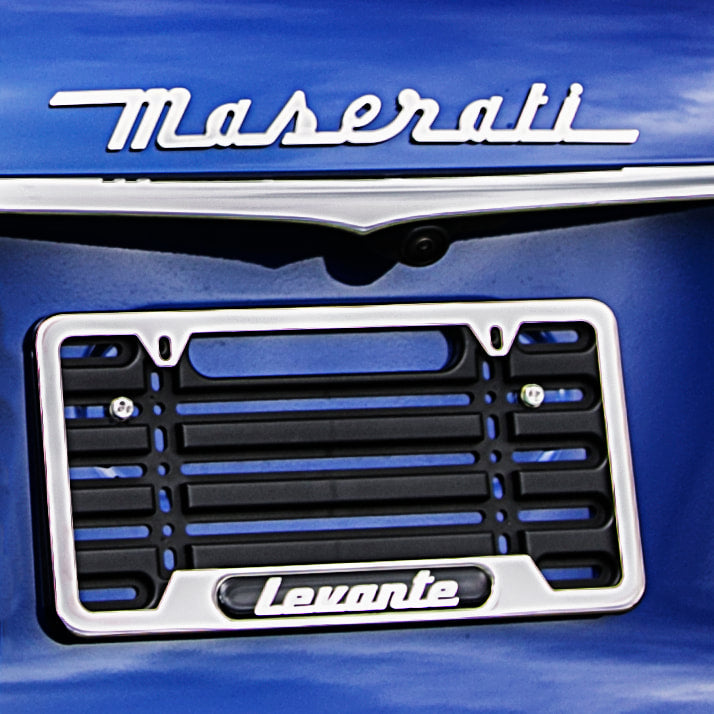 Polished Levante License Plate Frame